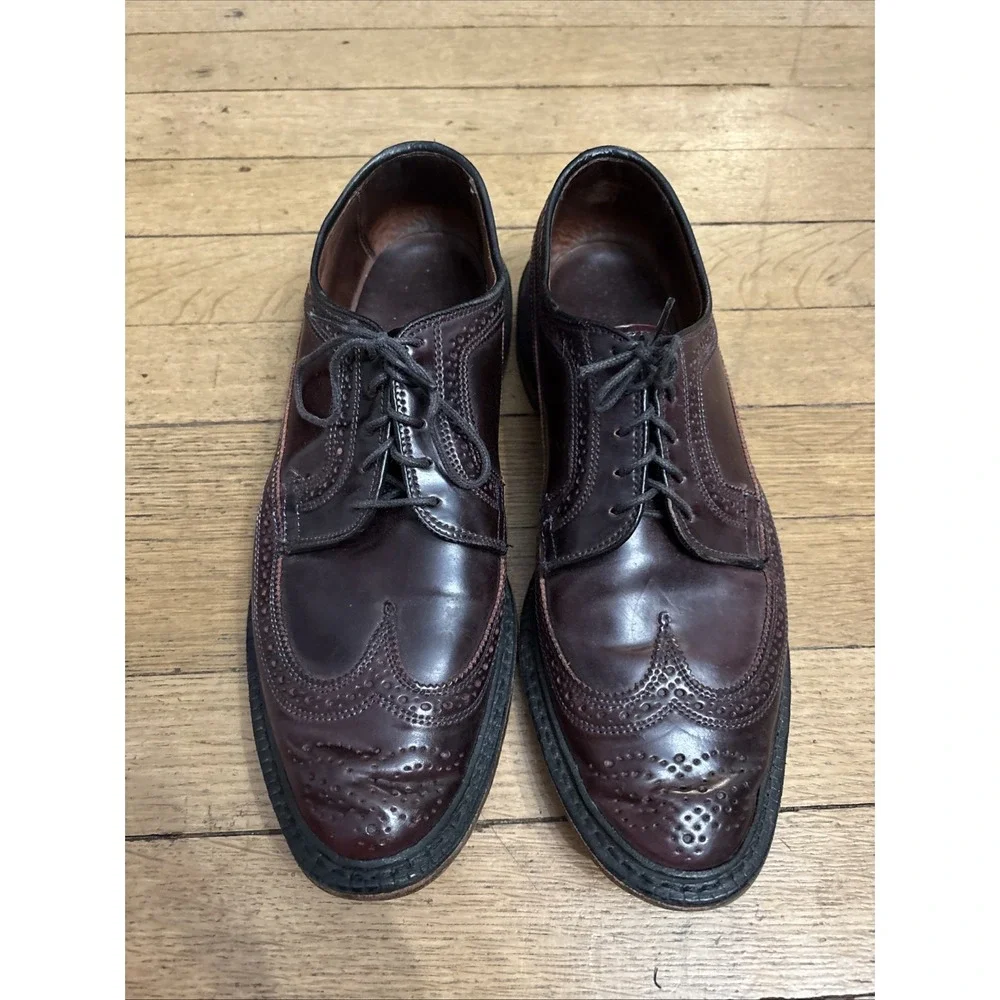 Men's ALLEN EDMONDS 9097 MacNeil Longwing Blucher Dress Shoes Sz 10.5b